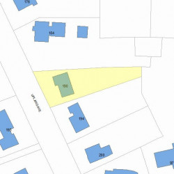 190 Upland Ave, Newton, MA 02461 plot plan