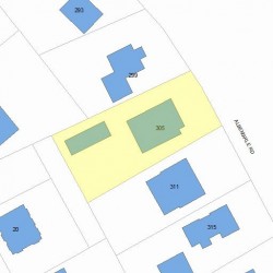 305 Albemarle Rd, Newton, MA 02460 plot plan