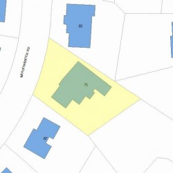 75 Meadowbrook Rd, Newton, MA 02459 plot plan