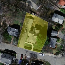 28 Davis Ave, Newton, MA 02465 aerial view