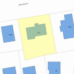 1124 Boylston St, Newton, MA 02464 plot plan