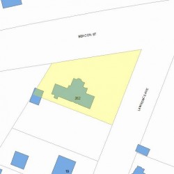 262 Beacon St, Newton, MA 02459 plot plan