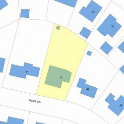 55 Miller Rd, Newton, MA 02459 plot plan