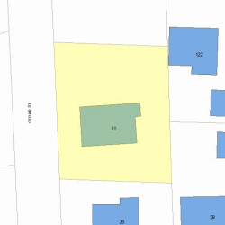 18 Cedar St, Newton, MA 02459 plot plan