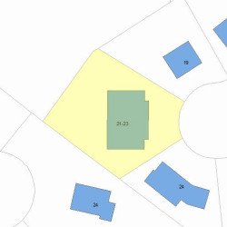 21 Carthay Cir, Newton, MA 02461 plot plan