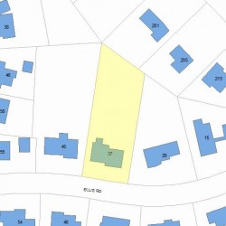 37 Ellis Rd, Newton, MA 02465 plot plan