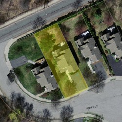 16 Kerry Ct, Newton, MA 02465 aerial view