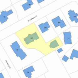 302 Mount Vernon St, Newton, MA 02465 plot plan