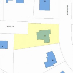 93 Woodcliff Rd, Newton, MA 02461 plot plan