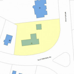 15 Eliot Memorial Rd, Newton, MA 02458 plot plan