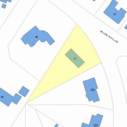 32 Baldpate Hill Rd, Newton, MA 02459 plot plan