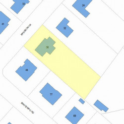 38 Myerson Ln, Newton, MA 02459 plot plan