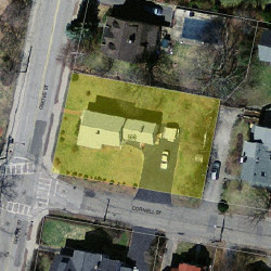 566 Grove St, Newton, MA 02462 aerial view