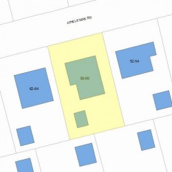 60 Athelstane Rd, Newton, MA 02459 plot plan