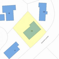 306 Country Club Rd, Newton, MA 02459 plot plan