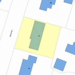 88 Adena Rd, Newton, MA 02465 plot plan