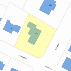 673 Centre St, Newton, MA 02458 plot plan