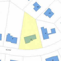 29 Ellis Rd, Newton, MA 02465 plot plan