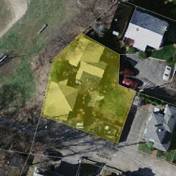 11 Fayette Pl, Newton, MA 02458 aerial view