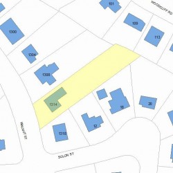 1314 Walnut St, Newton, MA 02461 plot plan