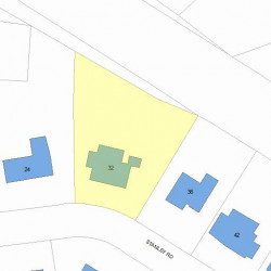 32 Stanley Rd, Newton, MA 02468 plot plan