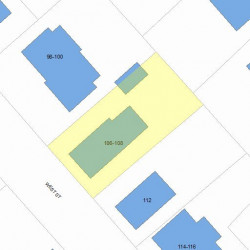 108 West St, Newton, MA 02458 plot plan