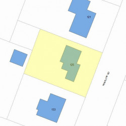 125 Winslow Rd, Newton, MA 02468 plot plan