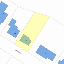 85 Warren St, Newton, MA 02459 plot plan