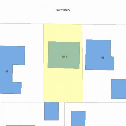 49 Clinton Pl, Newton, MA 02459 plot plan