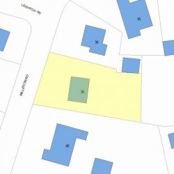 36 Williston Rd, Newton, MA 02466 plot plan