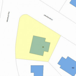 90 Waverley Ave, Newton, MA 02458 plot plan