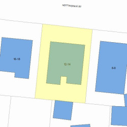 14 Nottingham St, Newton, MA 02459 plot plan