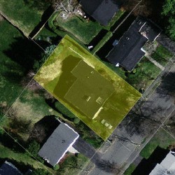 15 Esty Farm Rd, Newton, MA 02459 aerial view