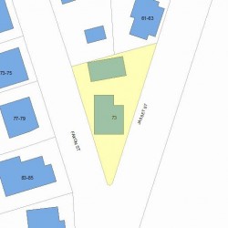 73 Jasset St, Newton, MA 02458 plot plan