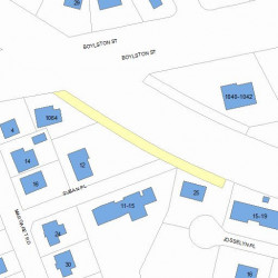 1060 Boylston St, Newton, MA 02461 plot plan