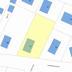 263 Auburndale Ave, Newton, MA 02466 plot plan