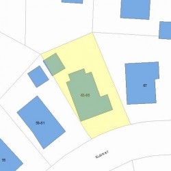 65 Elgin St, Newton, MA 02459 plot plan