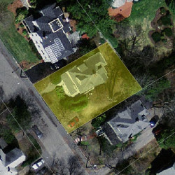 14 Sterling St, Newton, MA 02465 aerial view