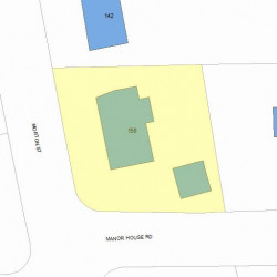 150 Morton St, Newton, MA 02459 plot plan