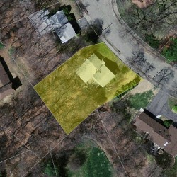 345 Upland Ave, Newton, MA 02461 aerial view