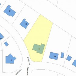 95 Dorset Rd, Newton, MA 02468 plot plan