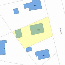 945 Walnut St, Newton, MA 02460 plot plan