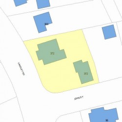 372 Langley Rd, Newton, MA 02459 plot plan