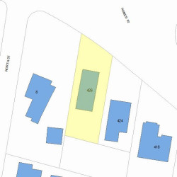 426 Homer St, Newton, MA 02459 plot plan