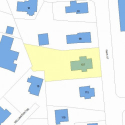 107 Park St, Newton, MA 02458 plot plan