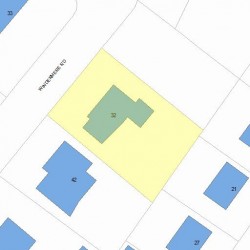 32 Windermere Rd, Newton, MA 02466 plot plan