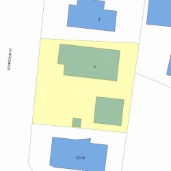 6 Lexington St, Newton, MA 02465 plot plan