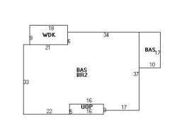 696 Walnut St, Newton, MA 02459 floor plan