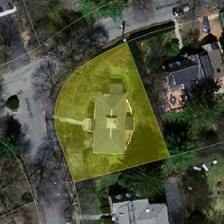 4 Gould Rd, Newton, MA 02468 aerial view