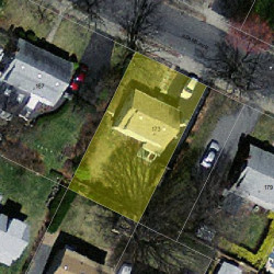 173 Adams Ave, Newton, MA 02465 aerial view